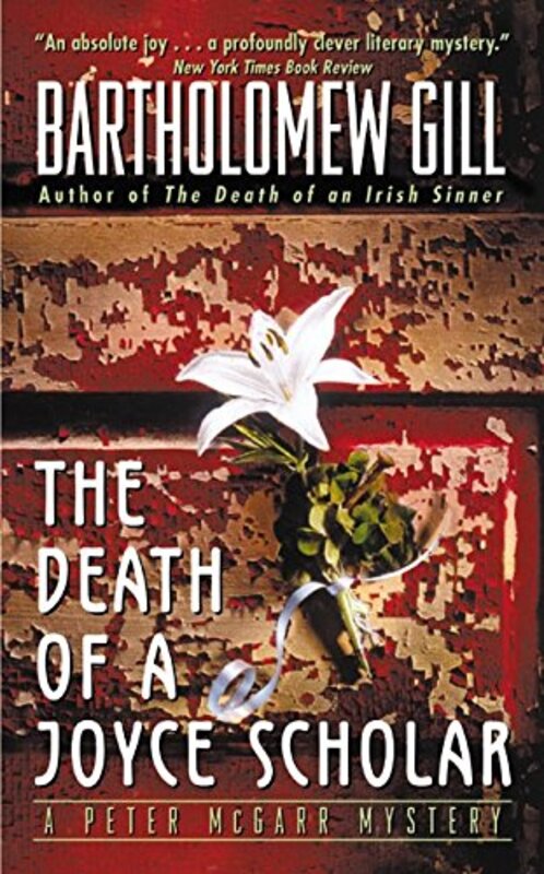 Book cover for "The Death of a Joyce Scholar" by Bartholomew Gill