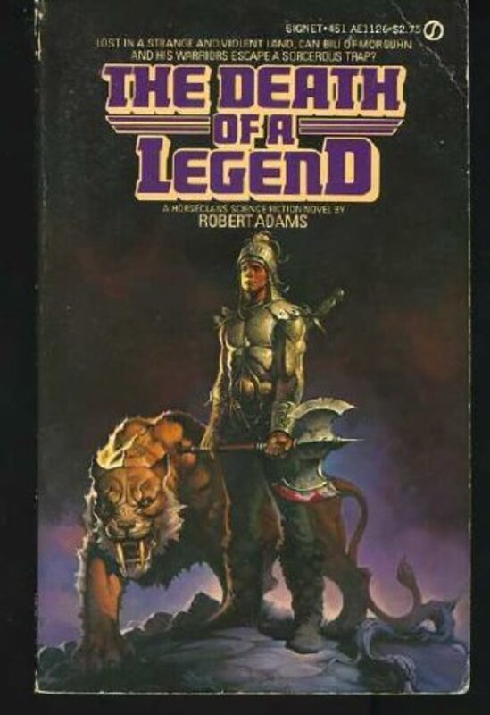 Book cover for "The Death of a Legend" by Robert Adams