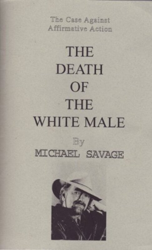 Book cover for "The Death of the White Male" by Michael Savage
