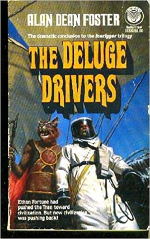 Book cover for "The Deluge Drivers" by Alan Dean Foster