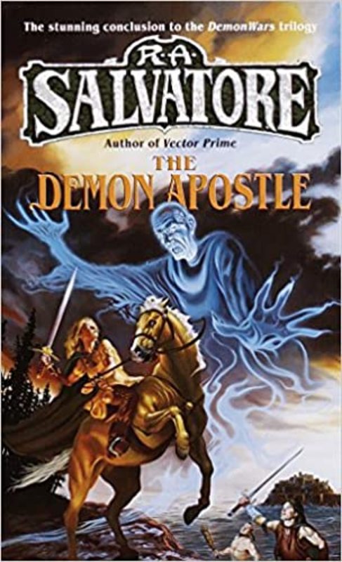 Book cover for "The Demon Apostle" by RA Salvatore
