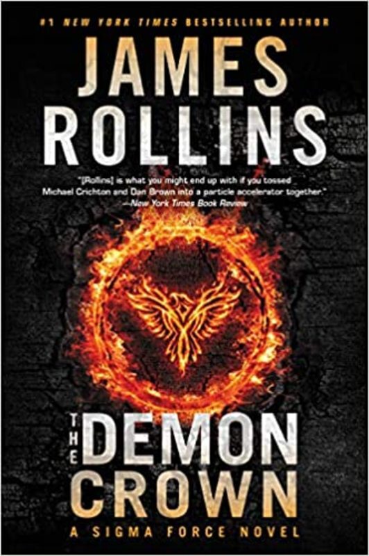 Book cover for "The Demon Crown" by James Rollins