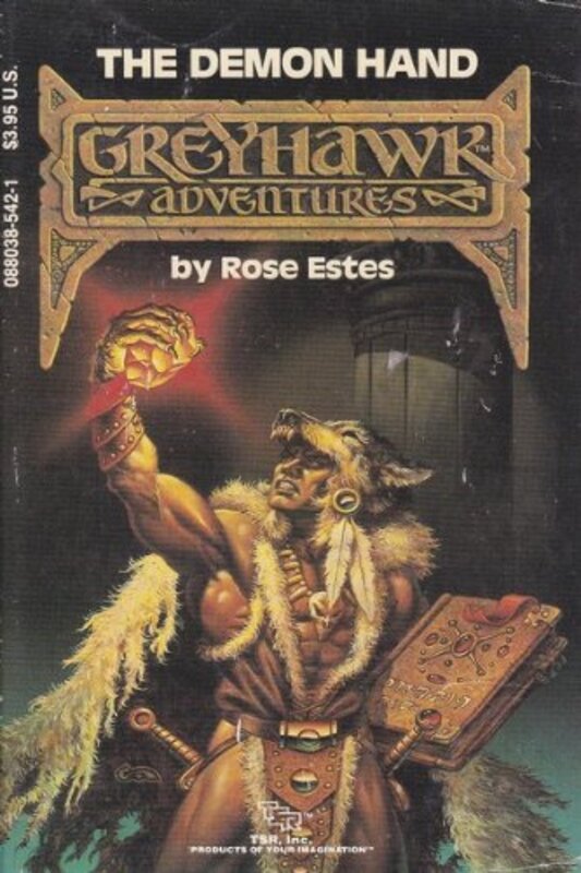 Book cover for "The Demon Hand" by Rose Estes