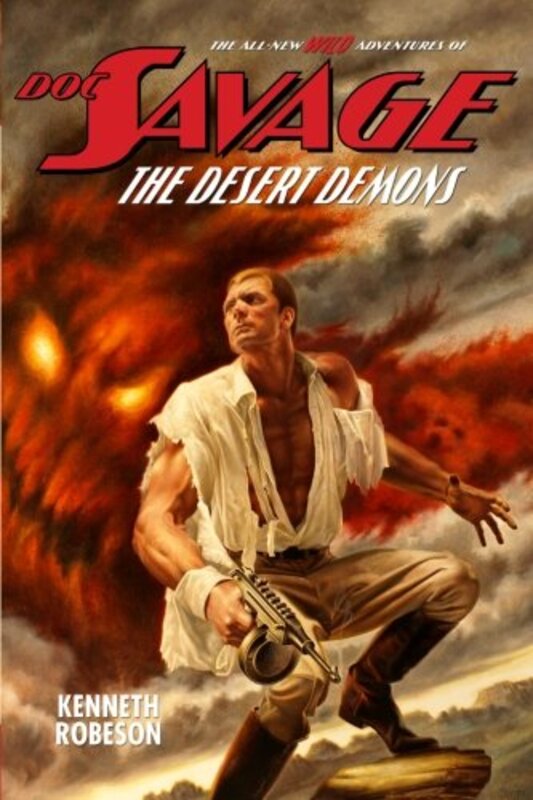 Book cover for "The Desert Demons" by Kenneth Robeson