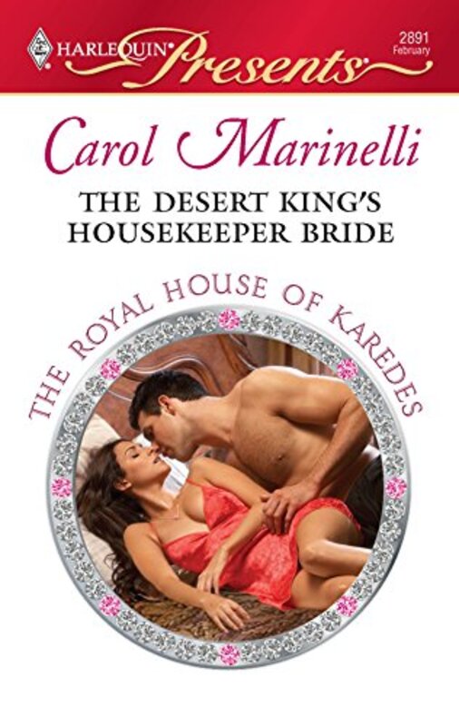 Book cover for "The Desert King's Housekeeper Bride" by Carol Marinelli