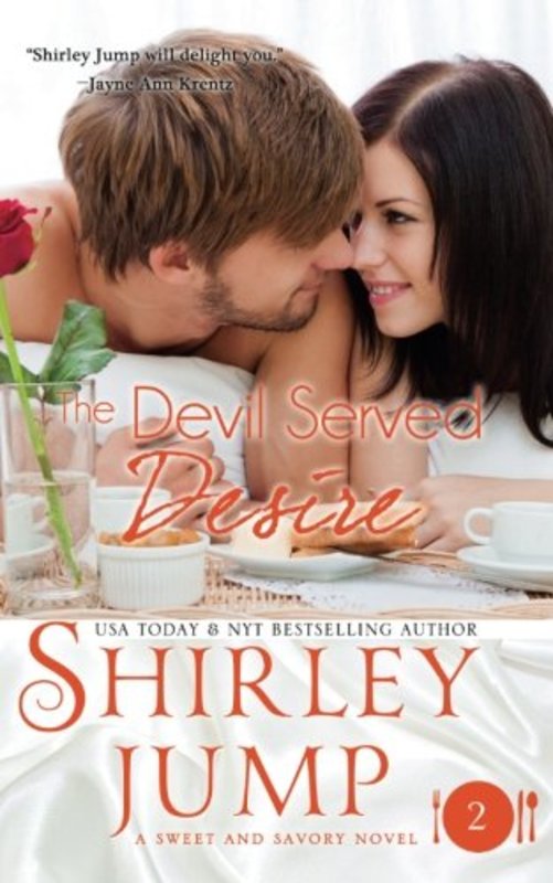 Book cover for "The Devil Served Desire" by Shirley Jump