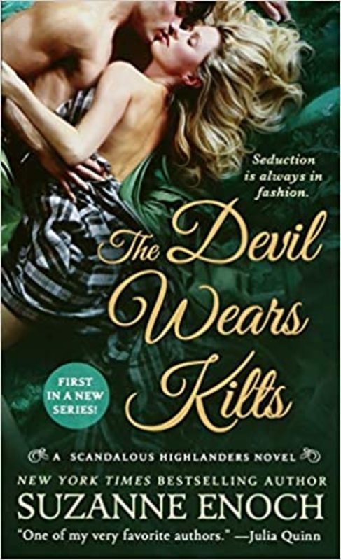 Book cover for "The Devil Wears Kilts" by Suzanne Enoch