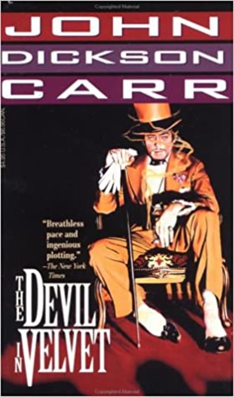 Book cover for "The Devil in Velvet" by John Dickson Carr