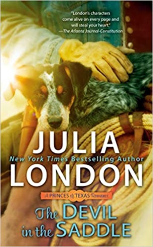 Book cover for "The Devil in the Saddle" by Julia London