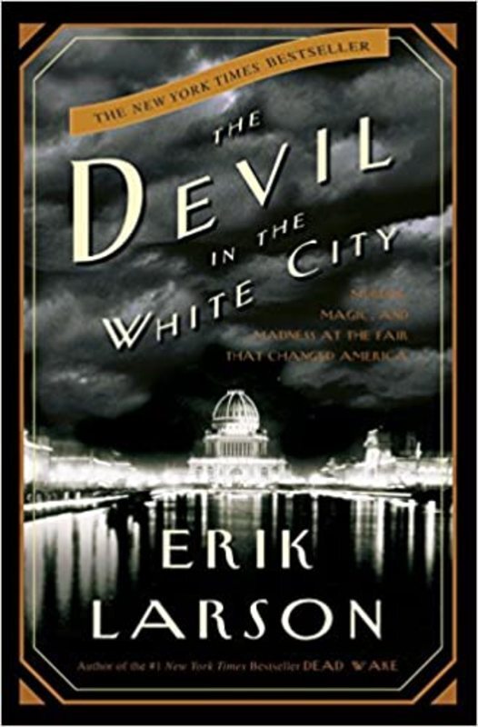 Book cover for "The Devil in the White City" by Erik Larson