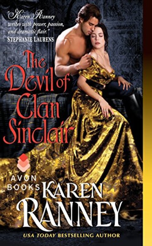 Book cover for "The Devil of Clan Sinclair" by Karen Ranney