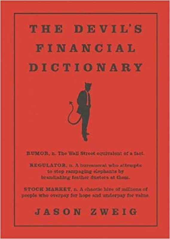 Book cover for "The Devil's Financial Dictionary" by Jason Zweig