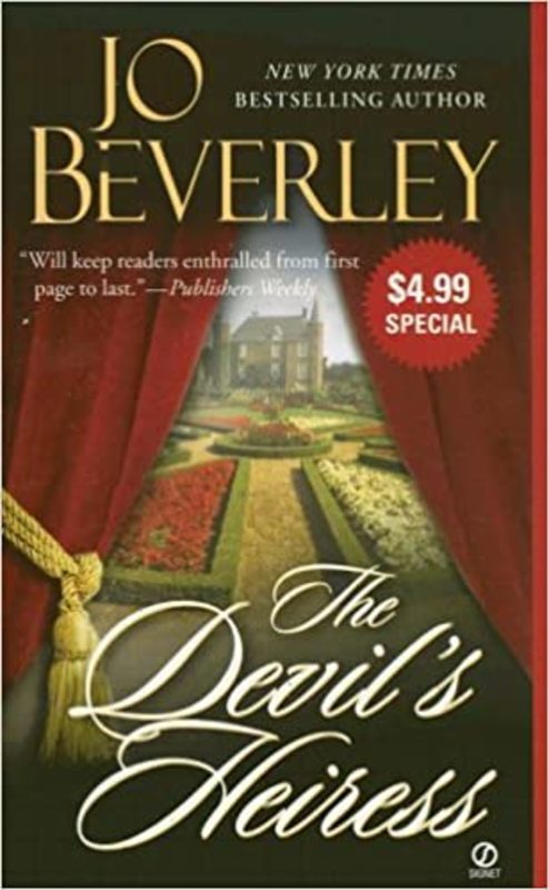 Book cover for "The Devil's Heiress" by Jo Beverley
