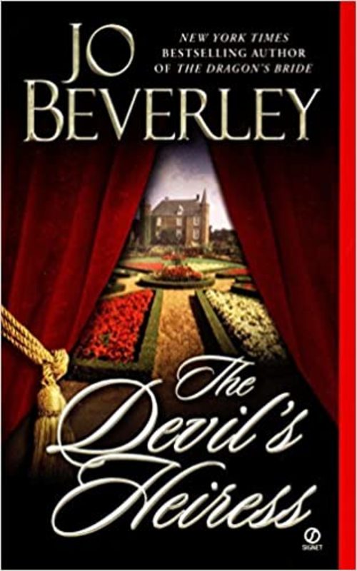 Book cover for "The Devil's Heiress" by Jo Beverley