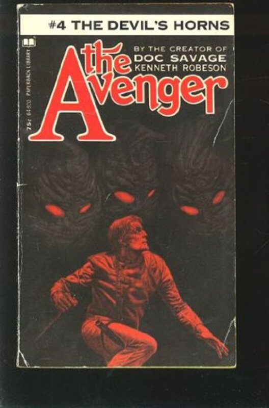 Book cover for "The Devil's Horns" by Kenneth Robeson