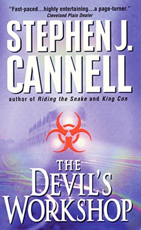Book cover for "The Devil's Workshop" by Stephen J Cannell