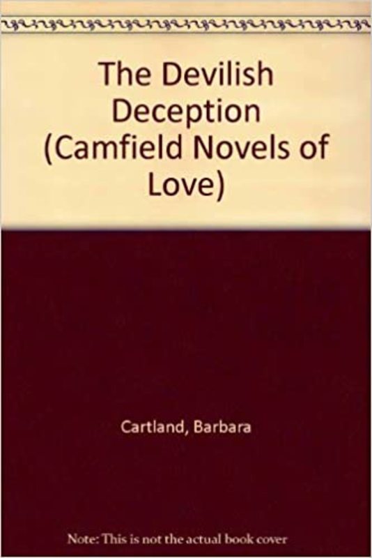 Book cover for "The Devilish Deception" by Barbara Cartland