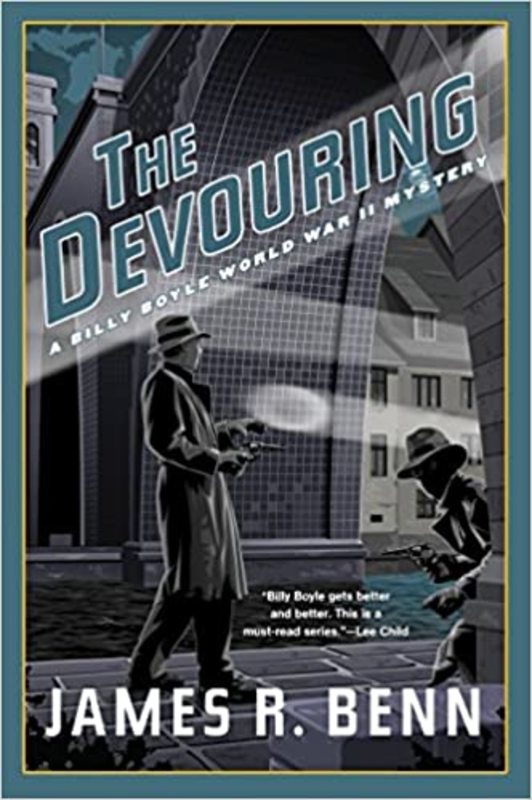 Book cover for "The Devouring" by James R. Benn