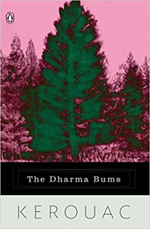 Book cover for "The Dharma Bums" by Jack Kerouac