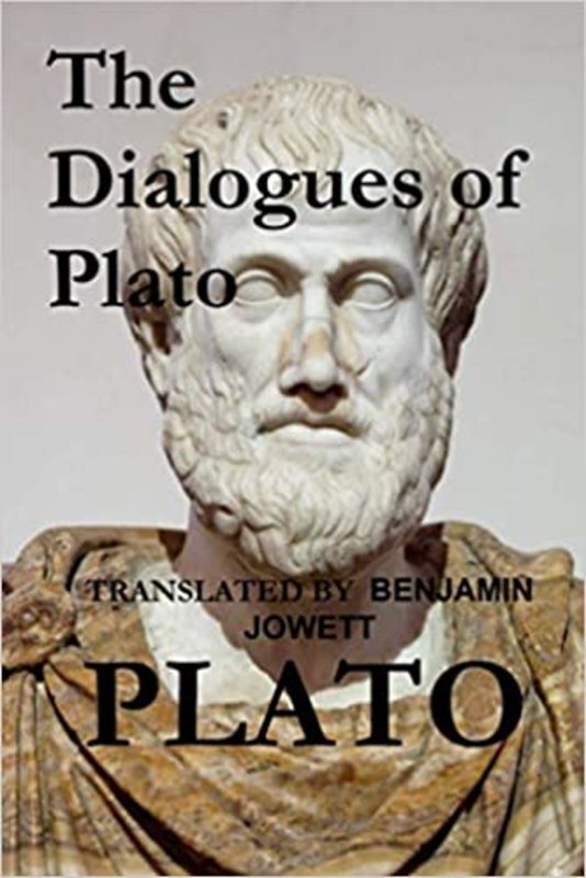 Book cover for "The Dialogues of Plato" by Plato