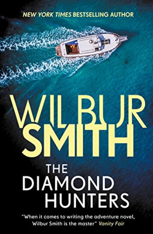 Book cover for "The Diamond Hunters" by Wilbur Smith
