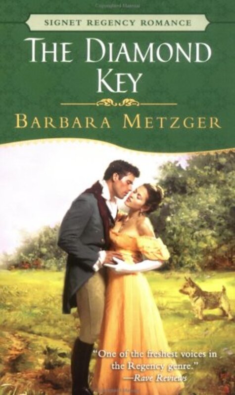 Book cover for "The Diamond Key" by Barbara Metzger