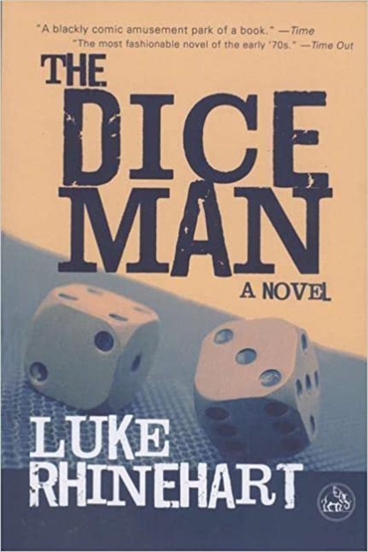 Book cover for "The Dice Man" by Luke Rhinehart