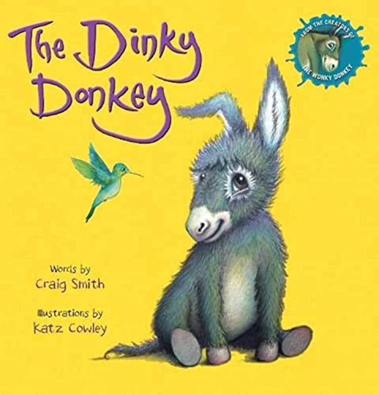 Book cover for "The Dinky Donkey" by Katz Cowley