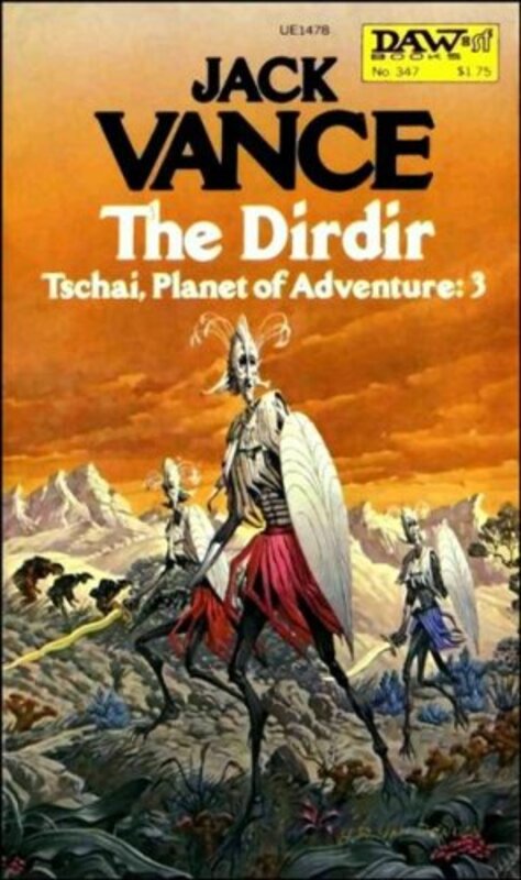 Book cover for "The Dirdir" by Jack Vance