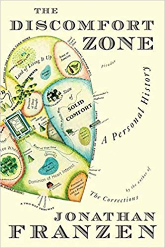 Book cover for "The Discomfort Zone" by Jonathan Franzen