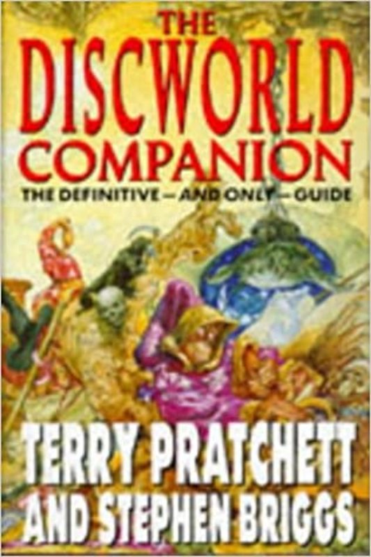 Book cover for "The Discworld Companion" by Terry Pratchett