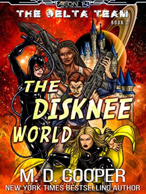 Book cover for "The Disknee World" by MD Cooper