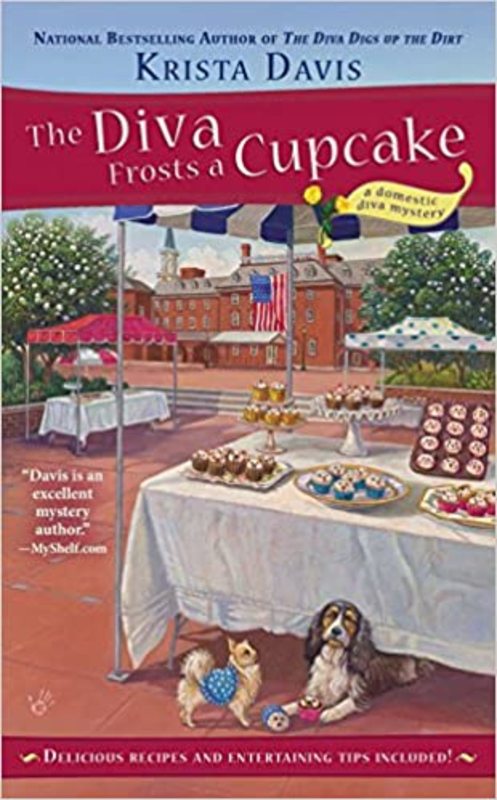 Book cover for "The Diva Frosts a Cupcake" by Krista Davis