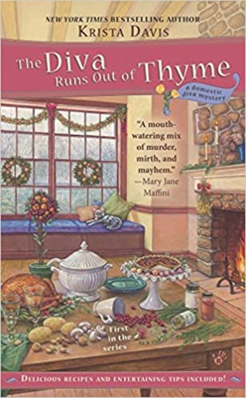 Book cover for "The Diva Runs Out of Thyme" by Krista Davis