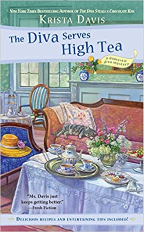 Book cover for "The Diva Serves High Tea" by Krista Davis