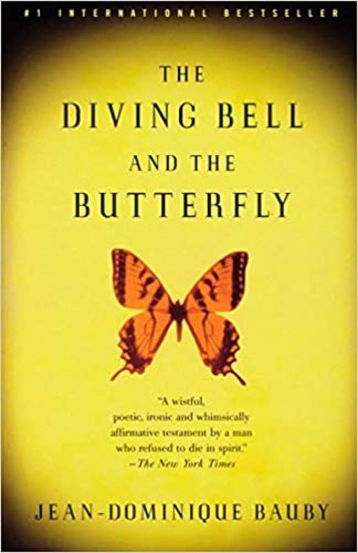 Book cover for "The Diving Bell and the Butterfly" by Jean-Dominique Bauby