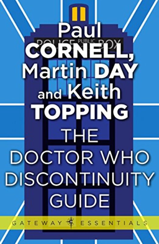 Book cover for "The Doctor Who Discontinuity Guide" by Paul Cornell