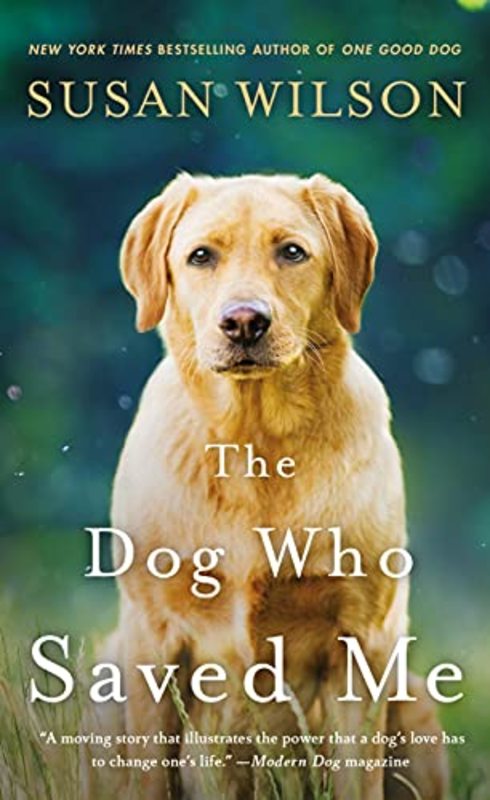 Book cover for "The Dog Who Saved Me" by Susan Wilson