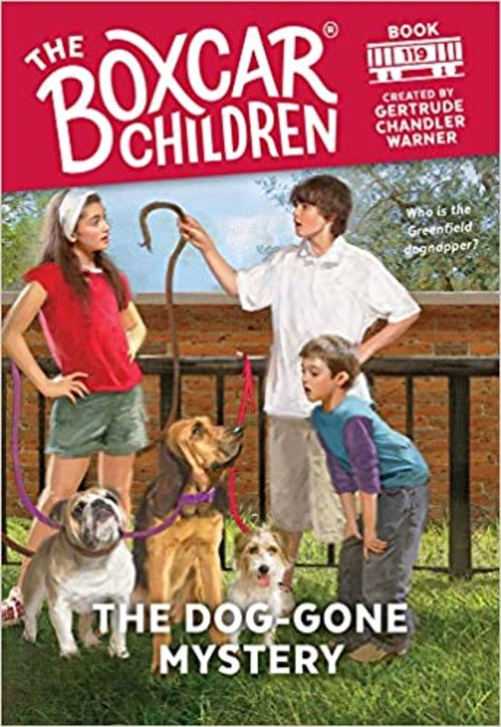 Book cover for "The Dog-gone Mystery" by Gertrude Chandler Warner