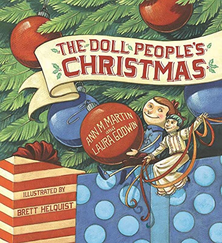 Book cover for "The Doll People's Christmas" by Ann M Martin