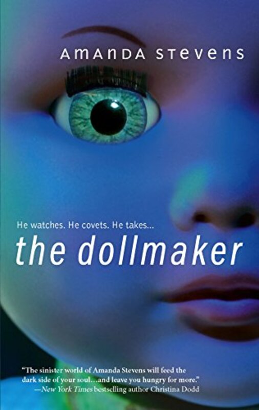 Book cover for "The Dollmaker" by Amanda Stevens