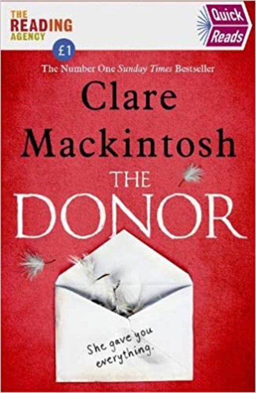 Book cover for "The Donor" by Clare Mackintosh