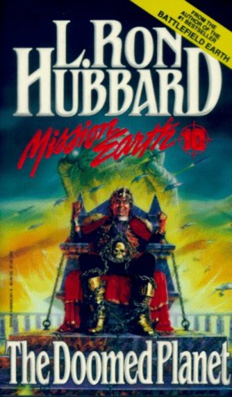 Book cover for "The Doomed Planet" by L Ron Hubbard