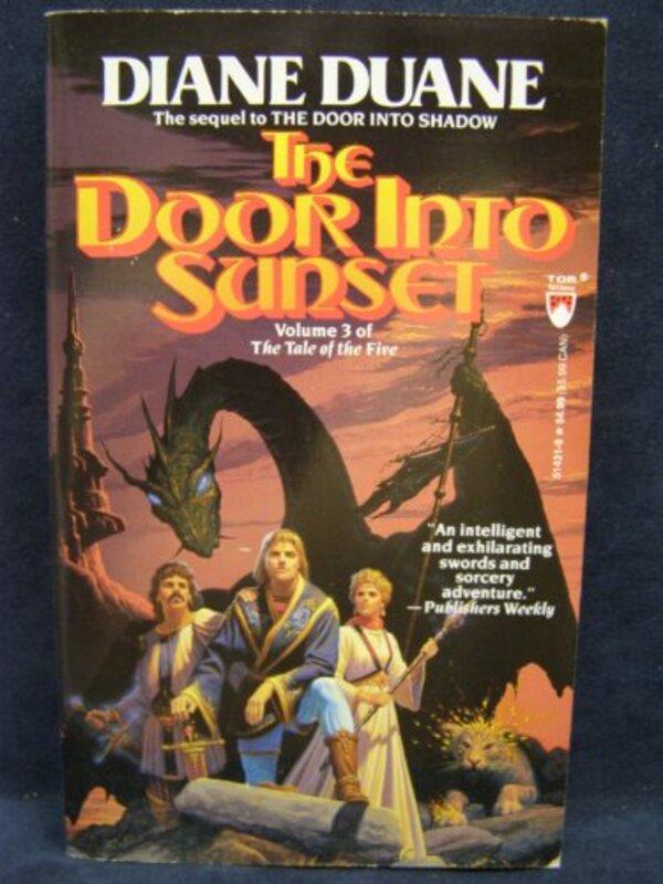 Book cover for "The Door into Sunset" by Diane Duane
