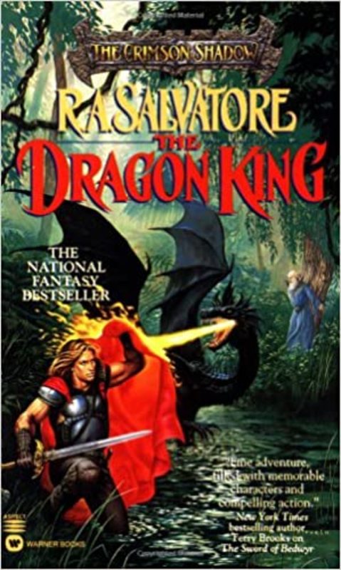 Book cover for "The Dragon King" by RA Salvatore