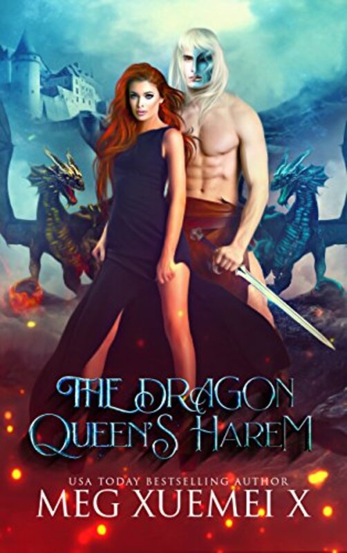 Book cover for "The Dragon Queen’s Harem" by Meg Xuemei X