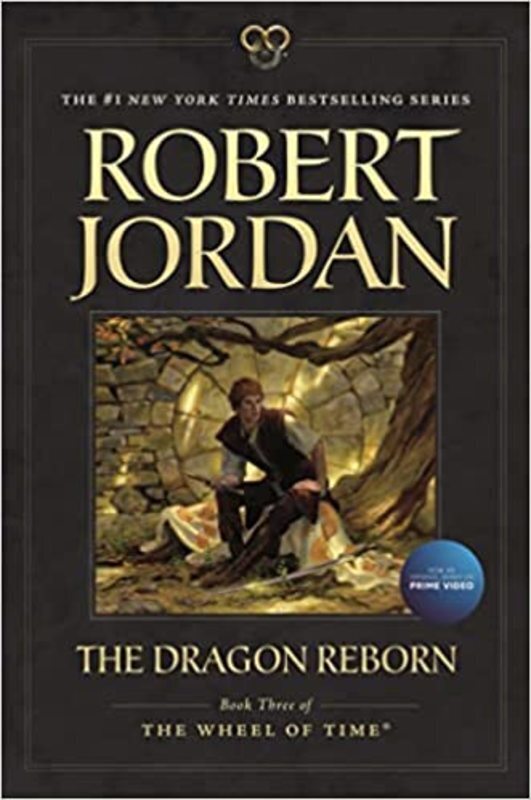Book cover for "The Dragon Reborn" by Robert Jordan