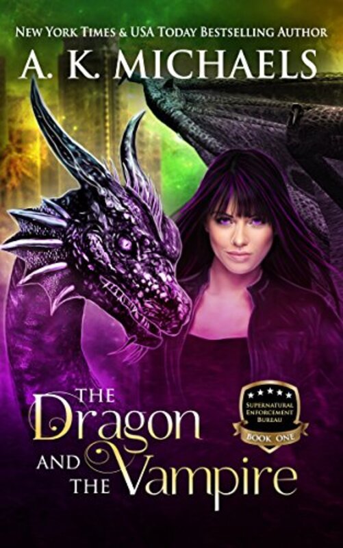Book cover for "The Dragon and The Vampire" by AK Michaels