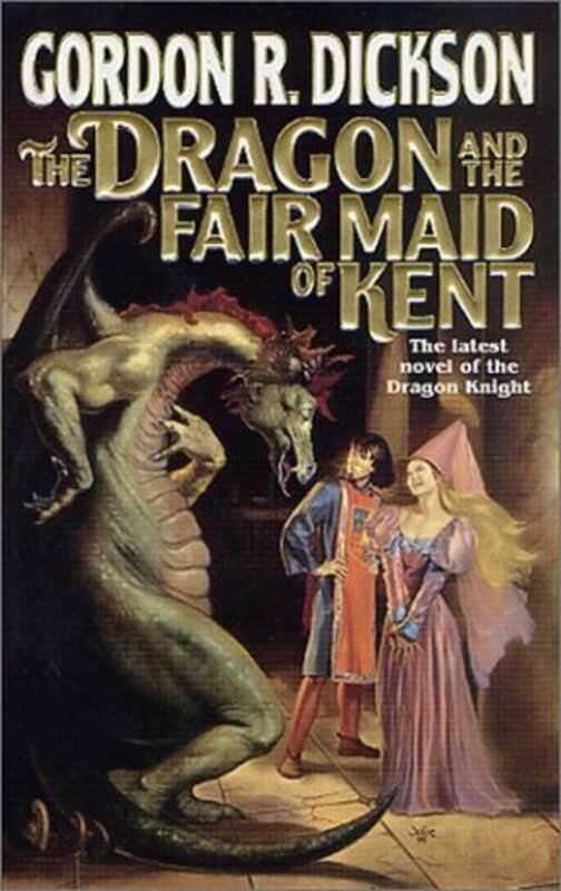 Book cover for "The Dragon and the Fair Maid of Kent" by Gordon R Dickson