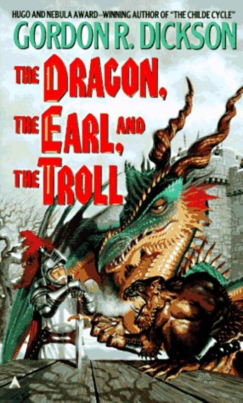 Book cover for "The Dragon, the Earl, and the Troll" by Gordon R Dickson
